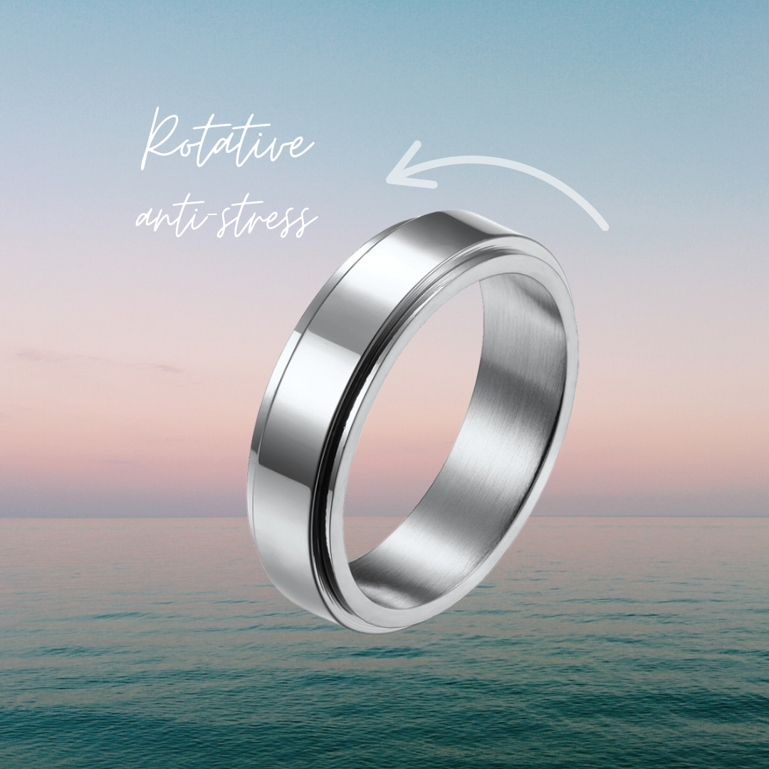 Sérénité - Bague de méditation argent