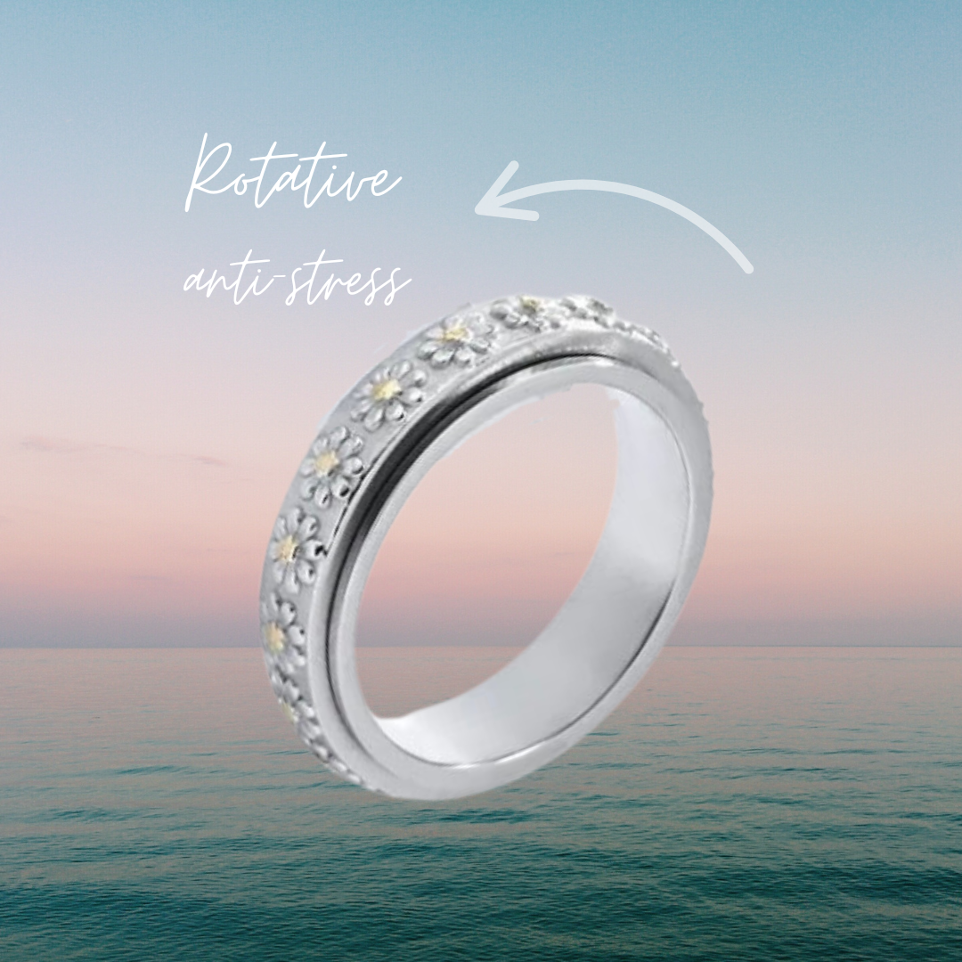 Floria- Bague de méditation deux tons