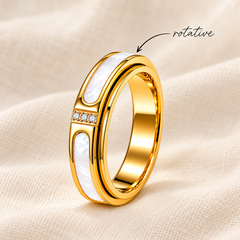 Nacré bague anti-stress or