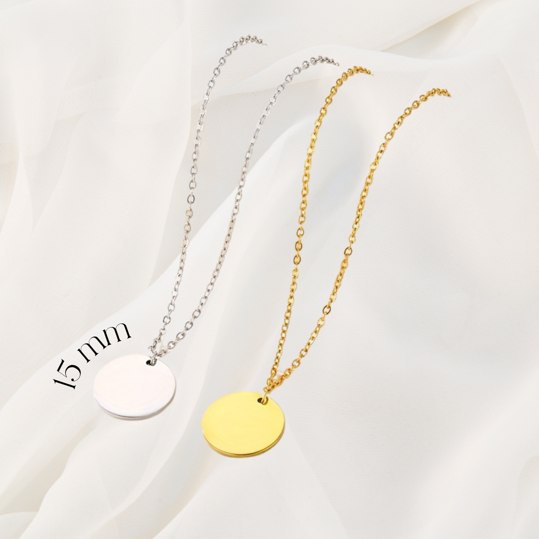 Collier médaillon 15mm