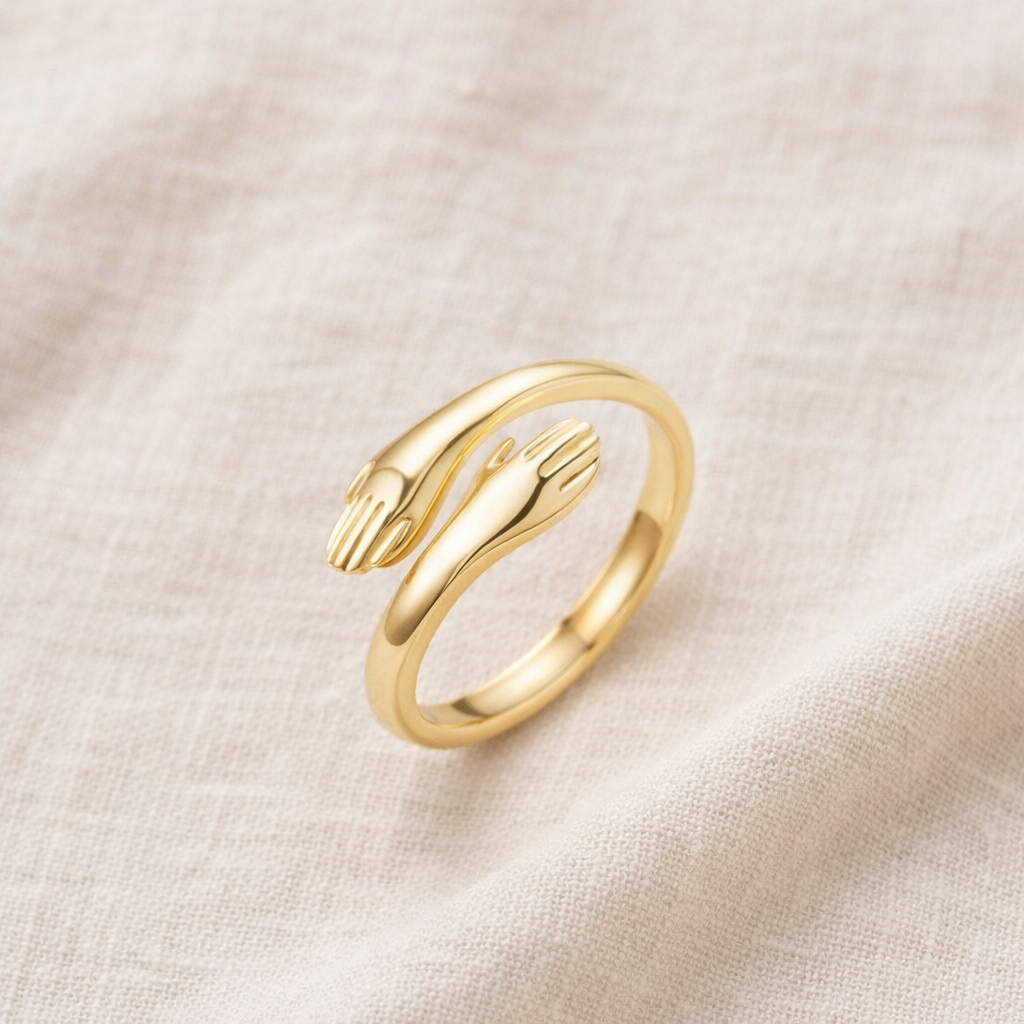 Bague câlin or (ajustable)