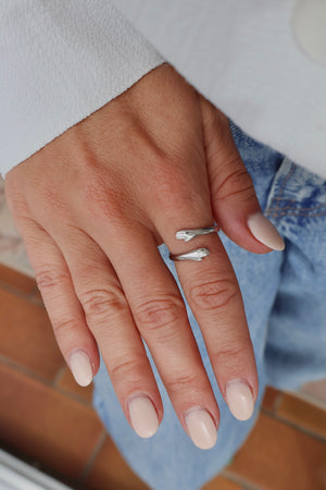 Bague câlin argent (ajustable)