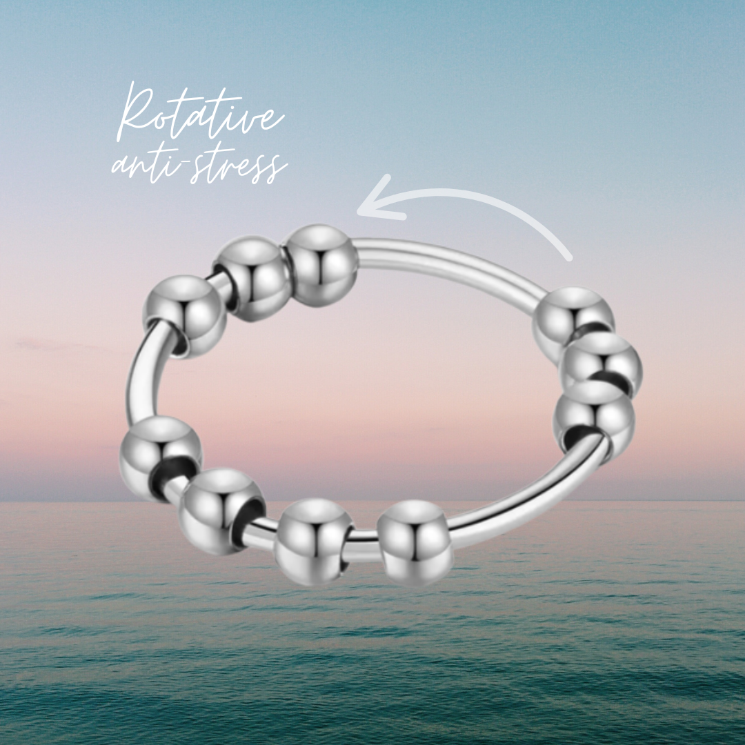 Bola-Bague de méditation argent