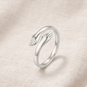 Bague câlin argent (ajustable)
