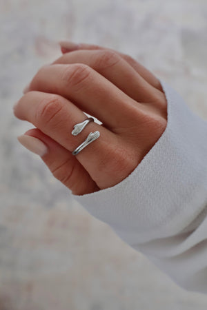 Bague câlin argent (ajustable)