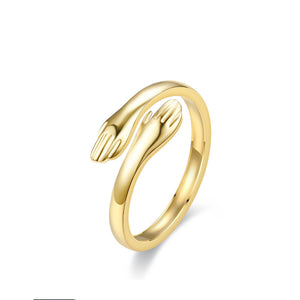 Bague câlin or (ajustable)
