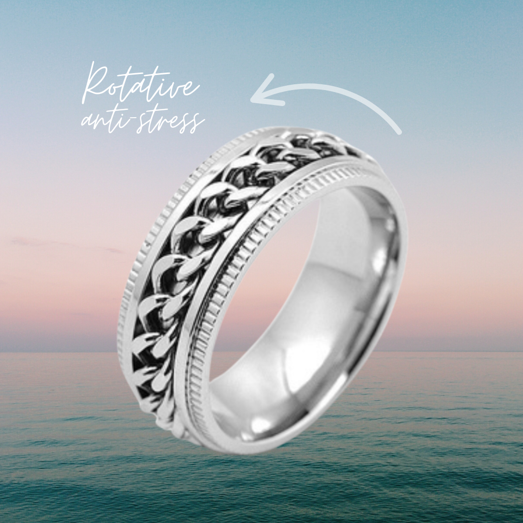 Spirit -Bague de méditation argent