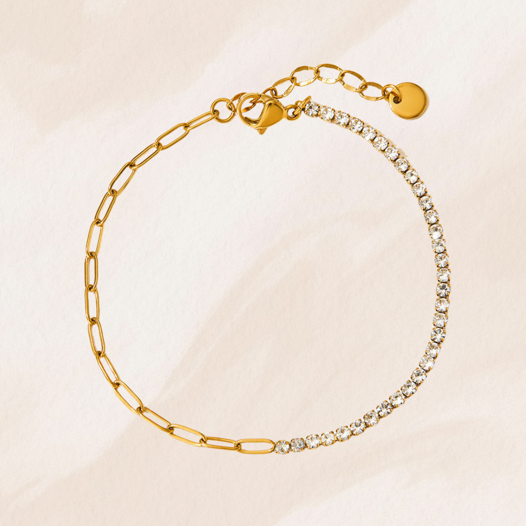 Bracelet zircon blanc