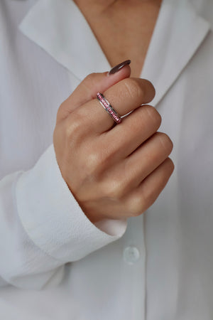 Rosiette bague anti-stress argent