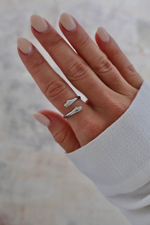 Bague câlin argent (ajustable)