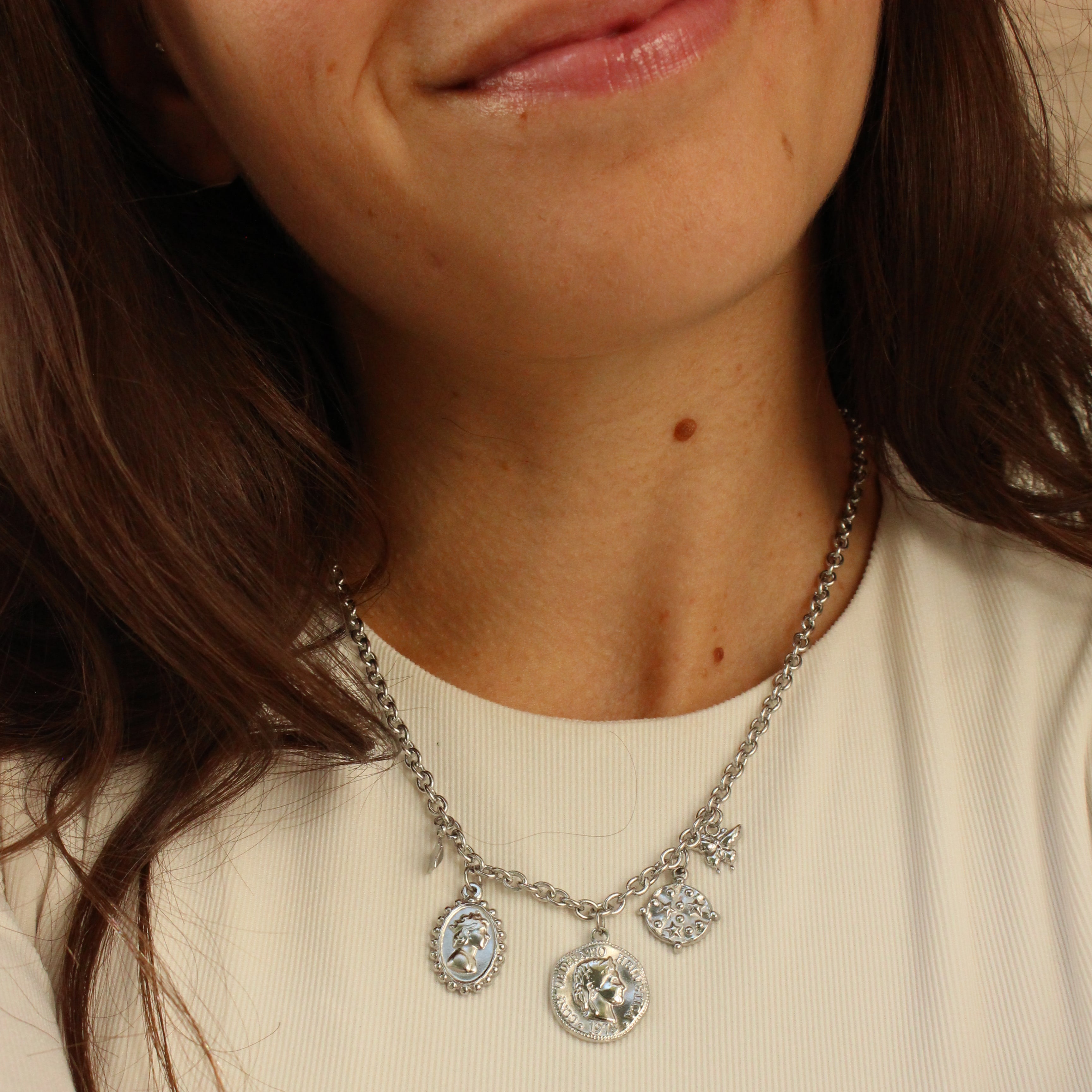 Collier maille argent