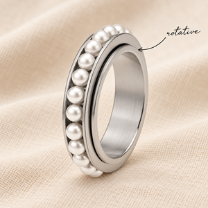 Perlie bague anti-stress argent