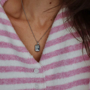 Collier argent Iconique (gravure gratuite de ton choix)