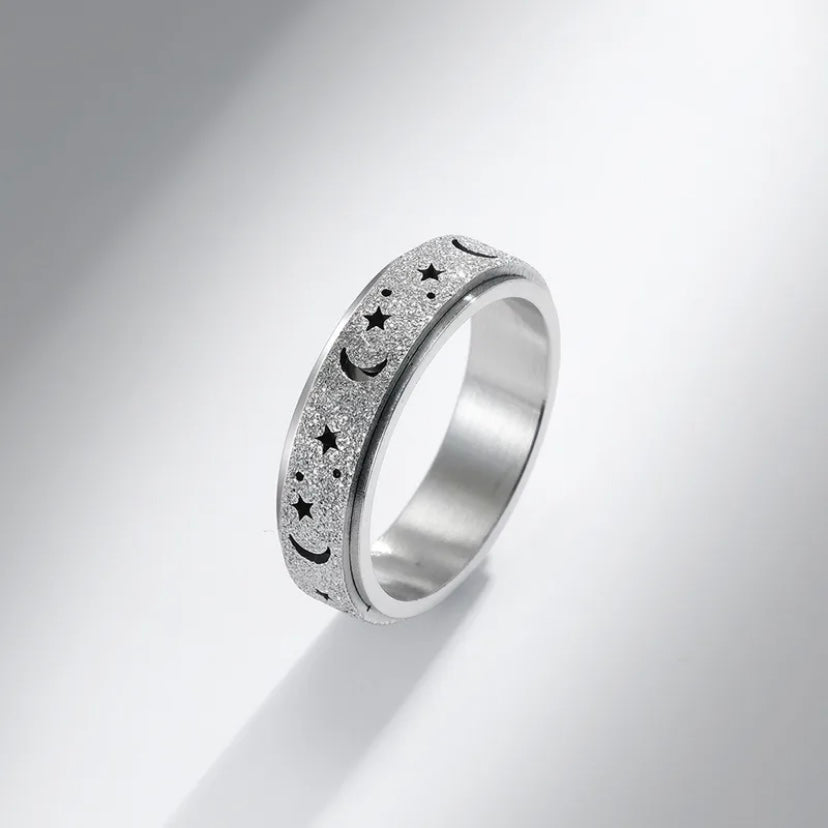 Cosmik-Bague méditation argent