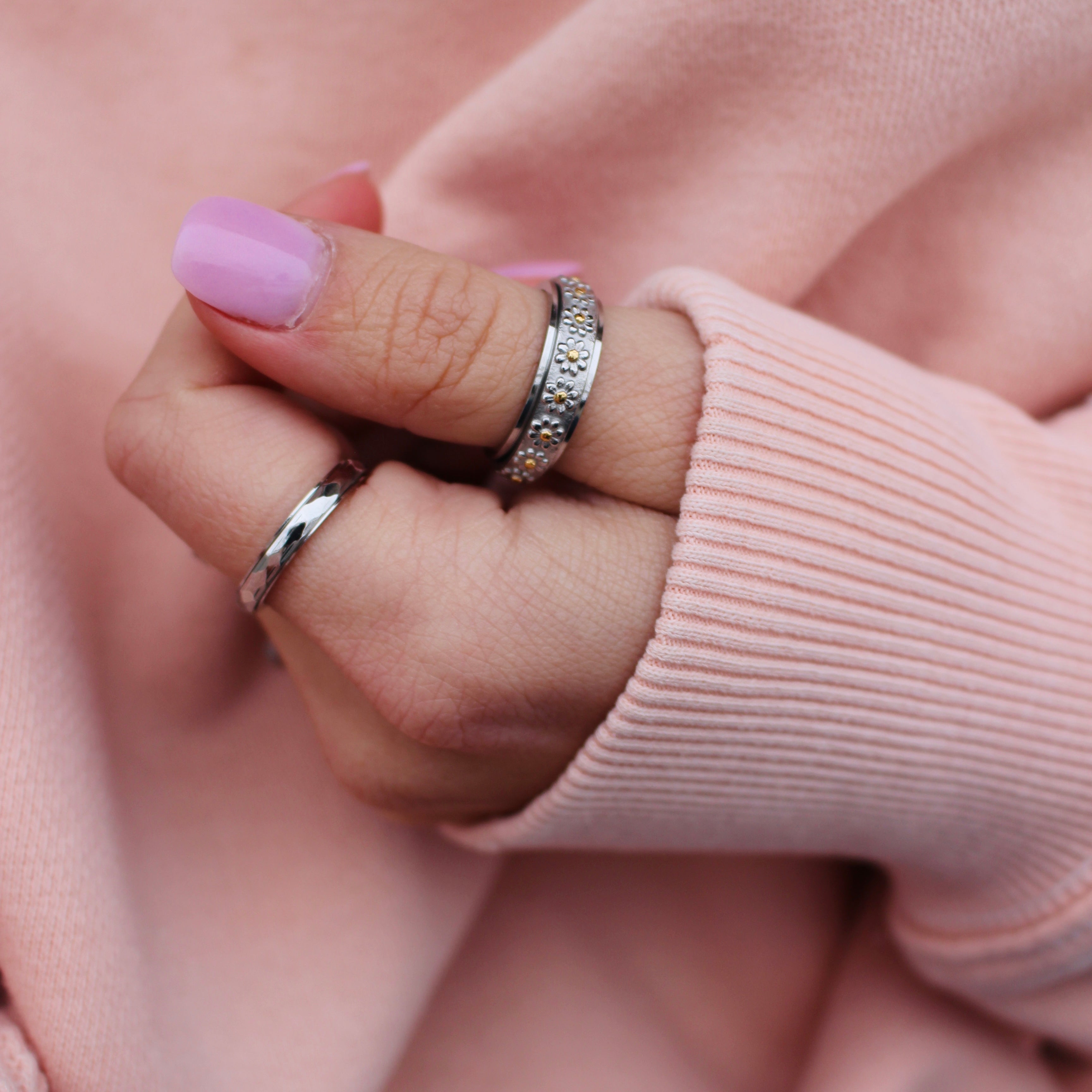 Floria- Bague de méditation deux tons