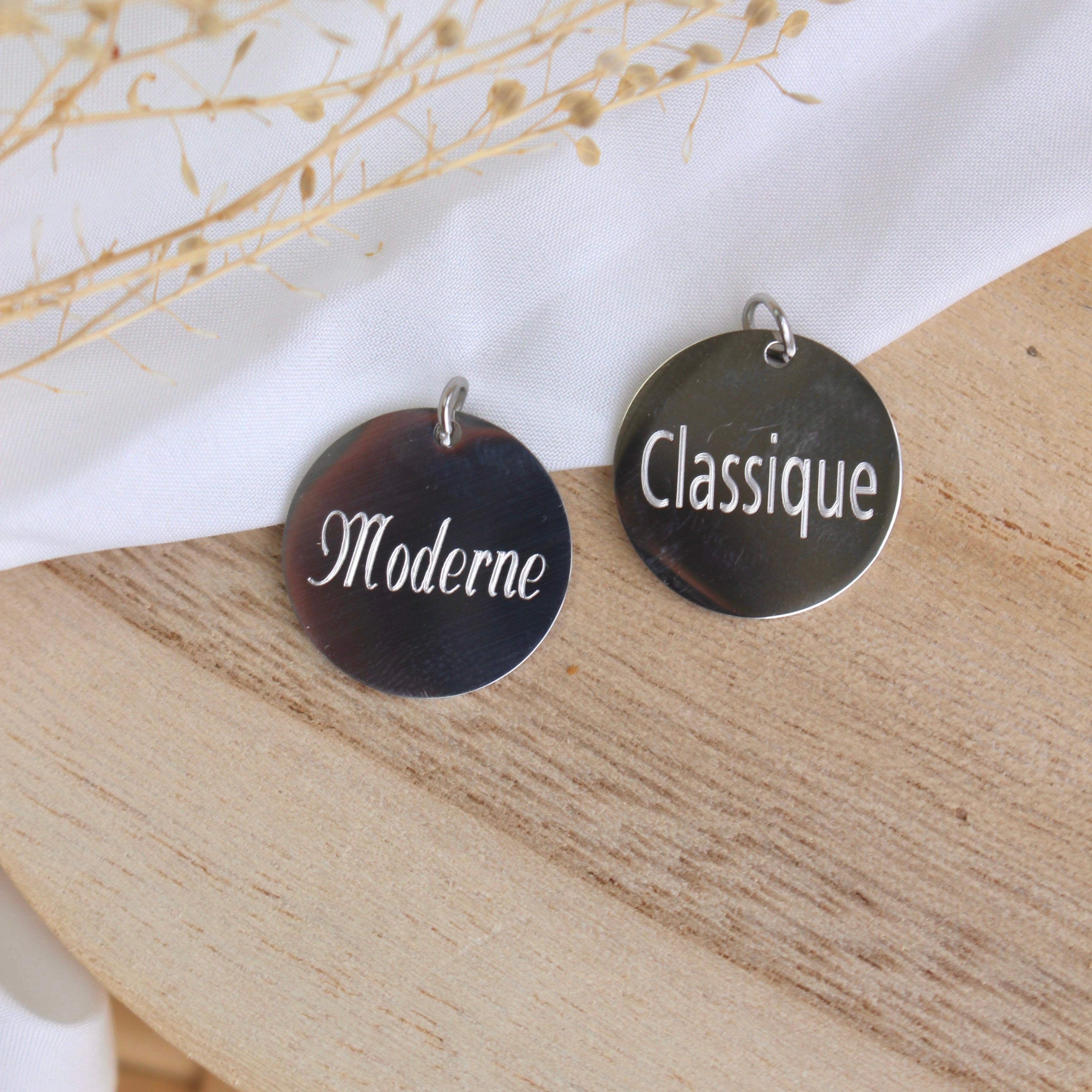 Collier médaillon 15mm