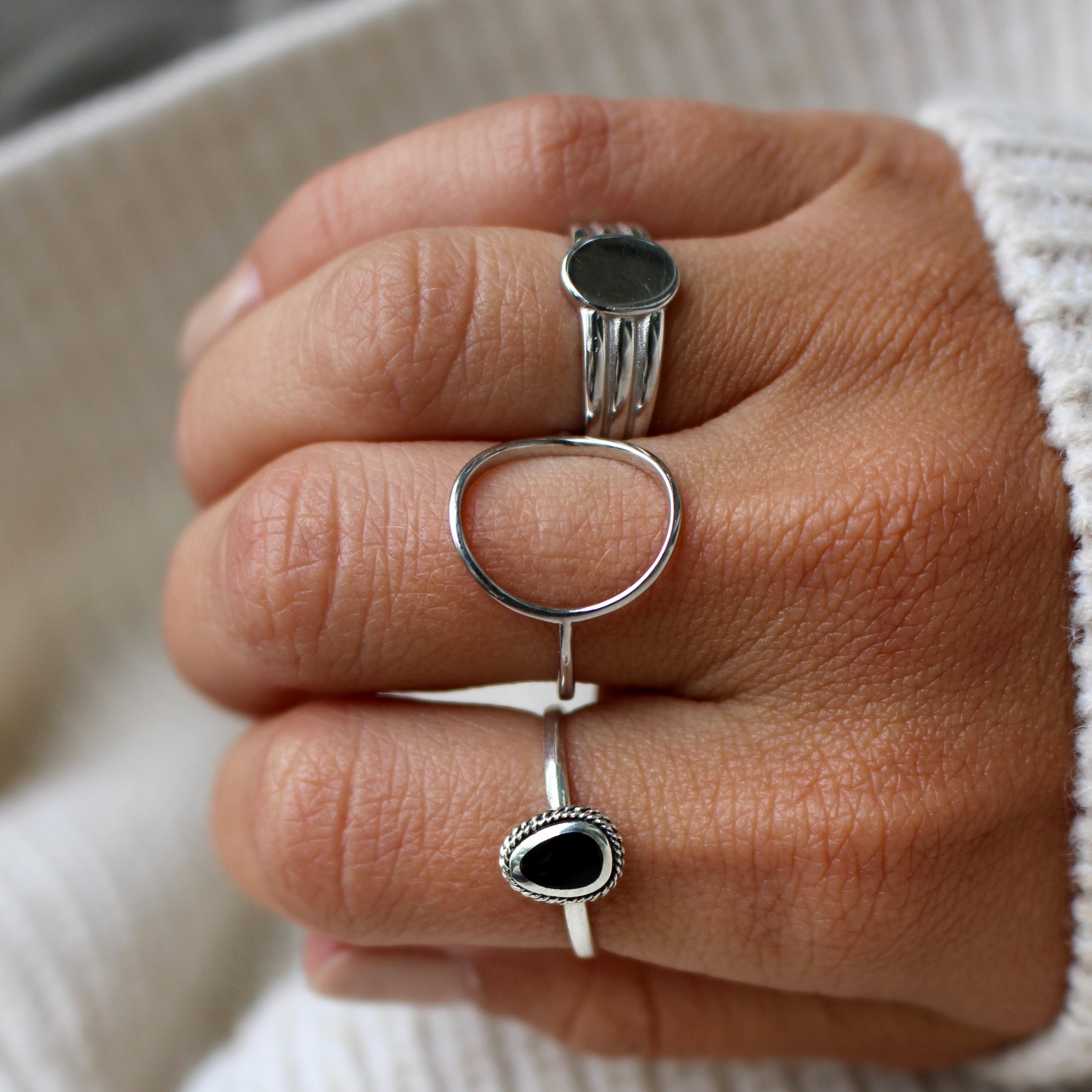 Look bagues en argent sterling 925 par créatival