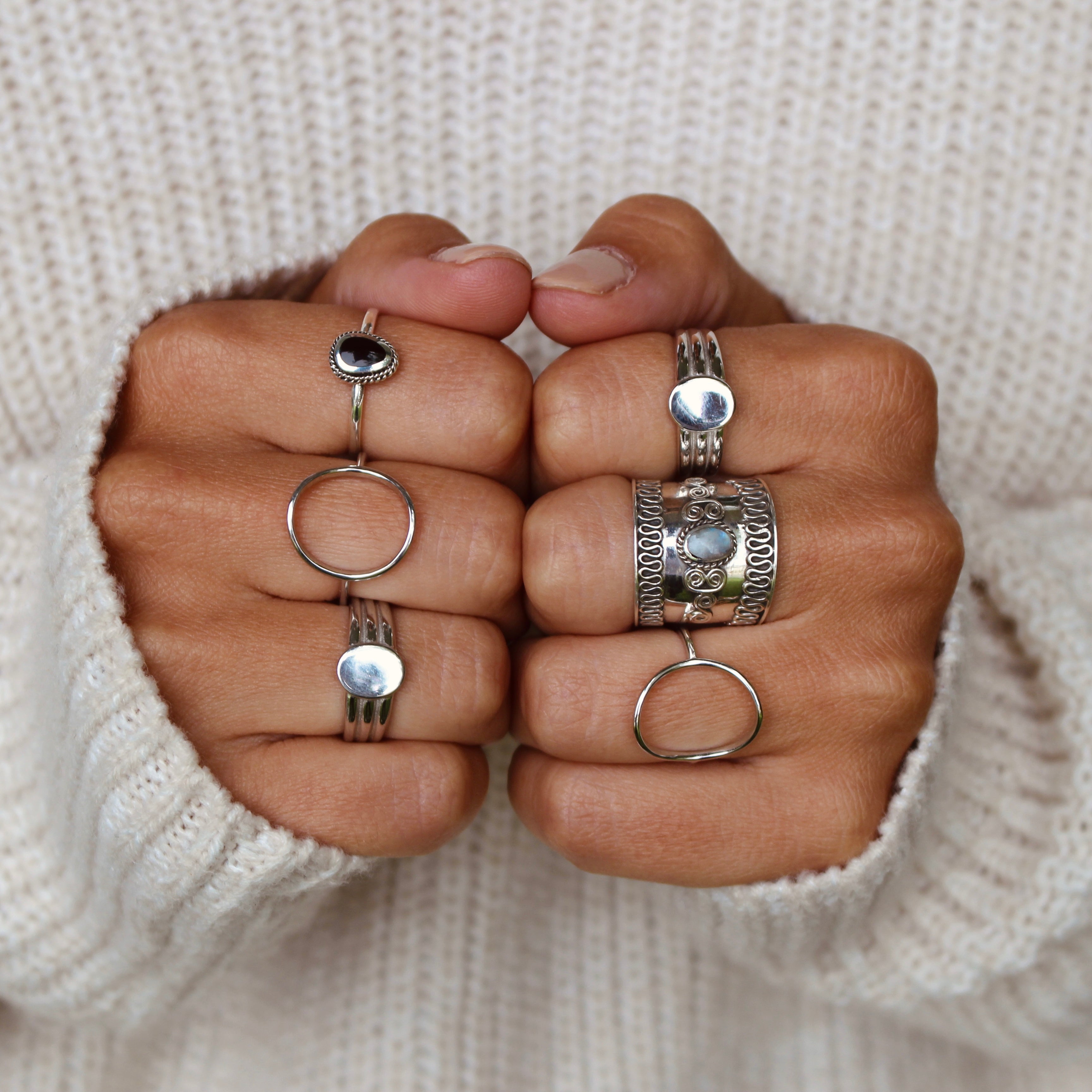 Look bagues en argent sterling 925 par créatival