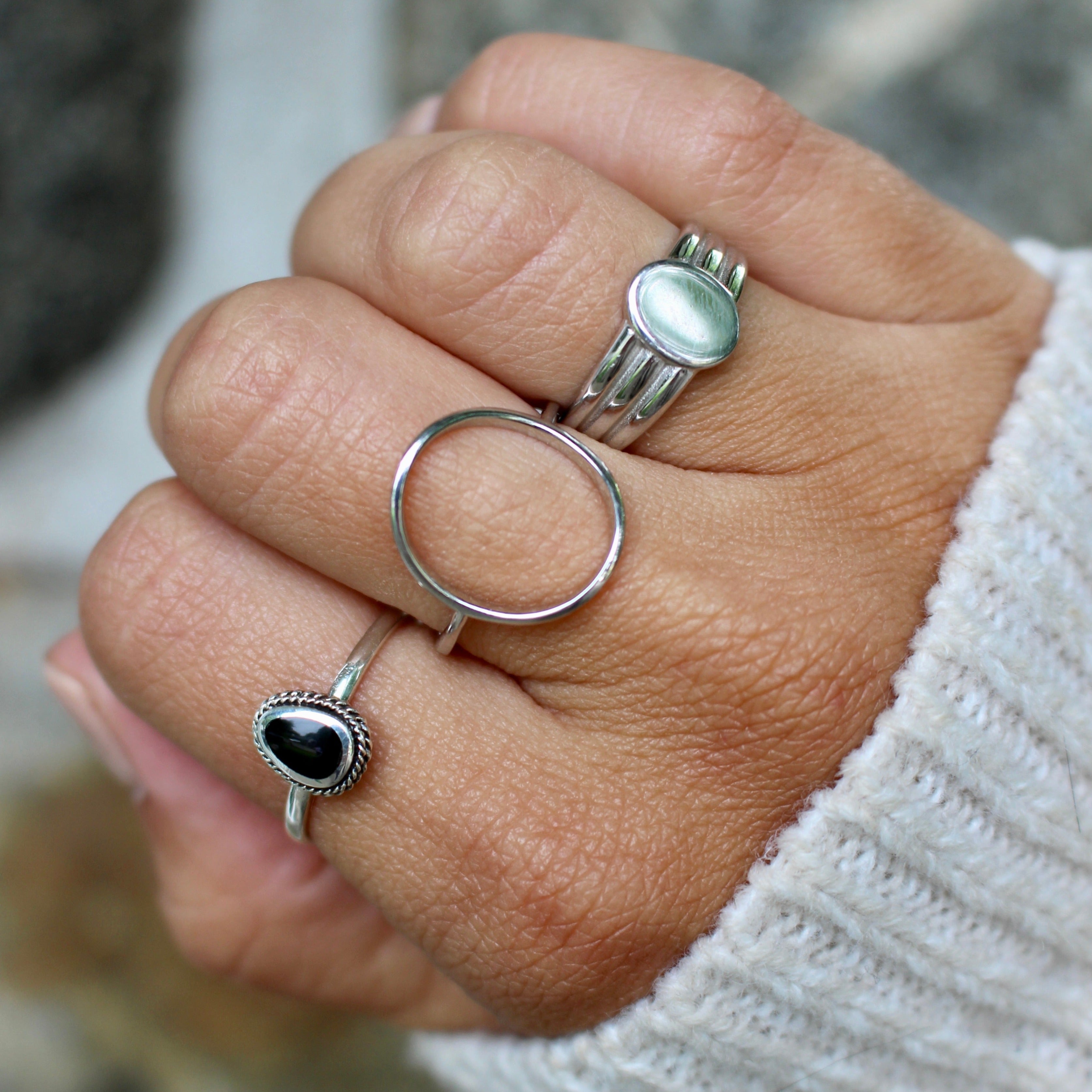 Look bagues en argent sterling 925 par créatival