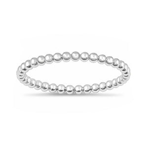 Bague Billie en argent sterling 925 sur fond blanc
