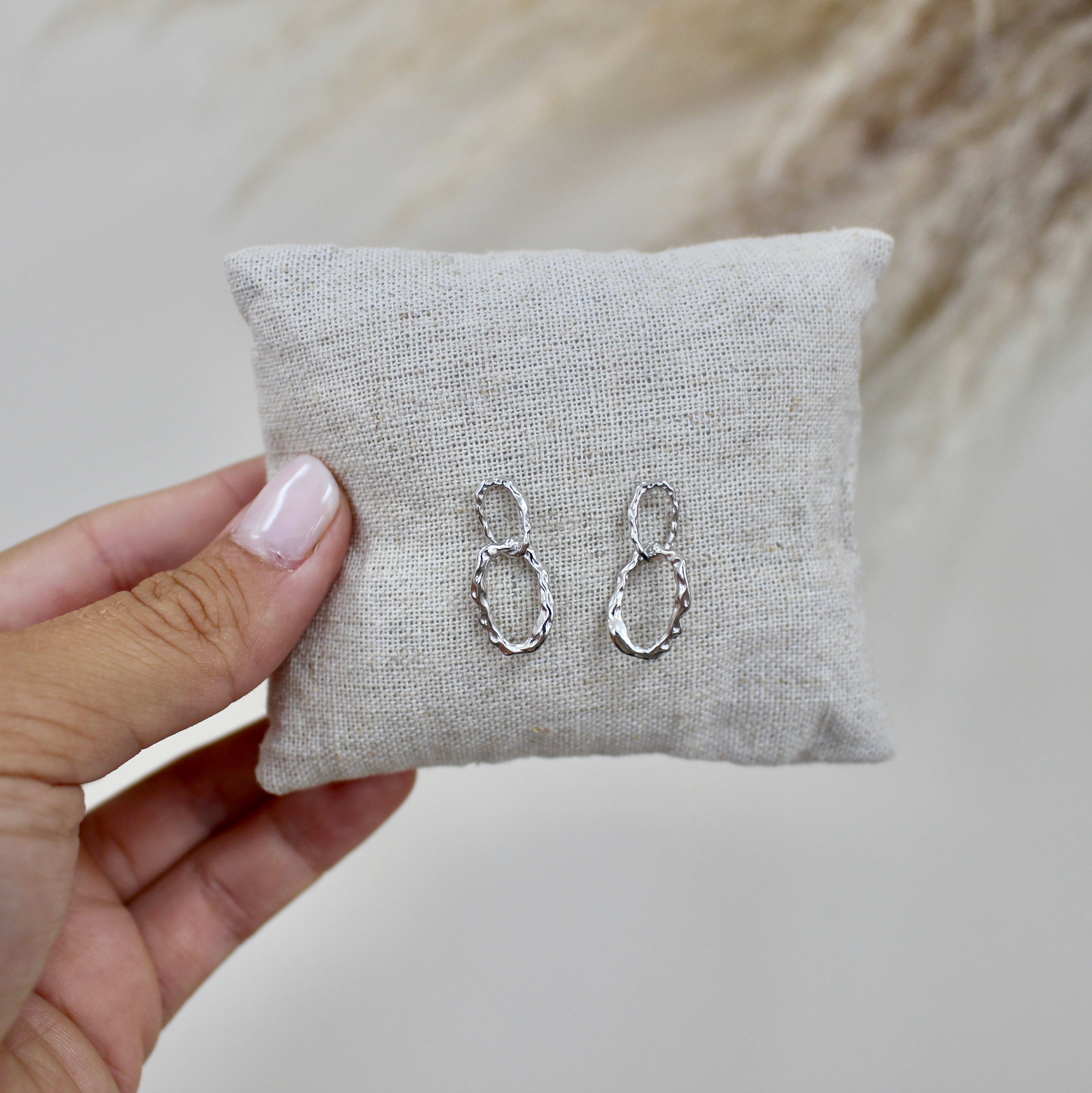 boucle oreille pendante argent-laeticia