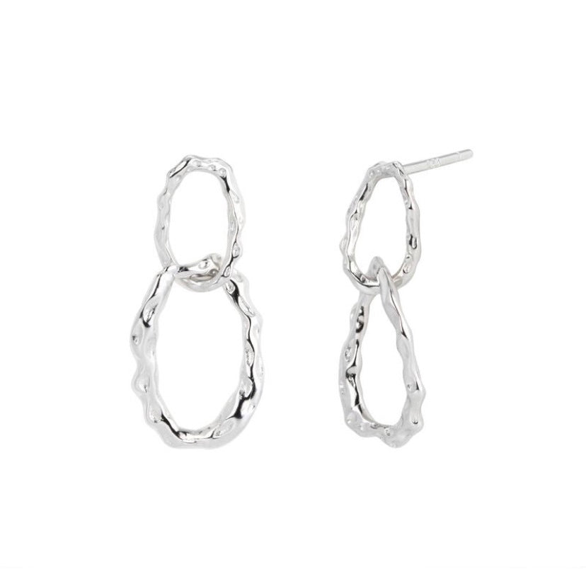 boucle oreille pendante argent-laeticia