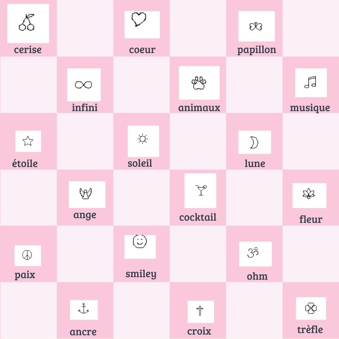 🙂🐾🍒🍸🦋⭐️Bague ajustable émoji