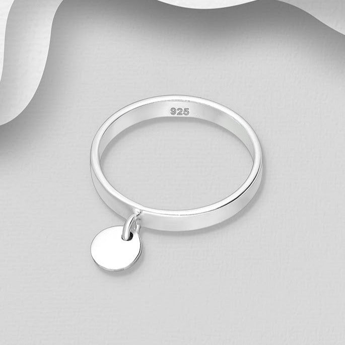 Bague charma en argent sterling 925 par créatival
