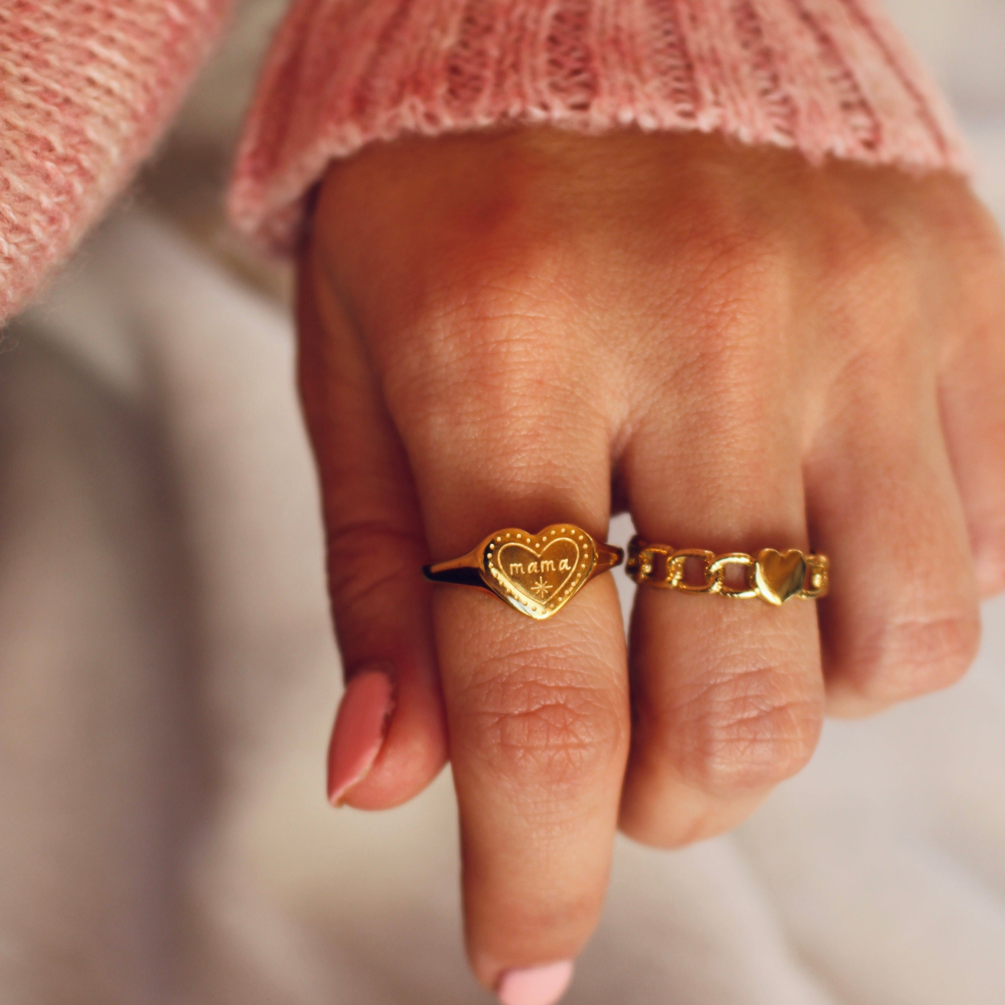 Look Bague MAMA en acier inoxydable r par créatival