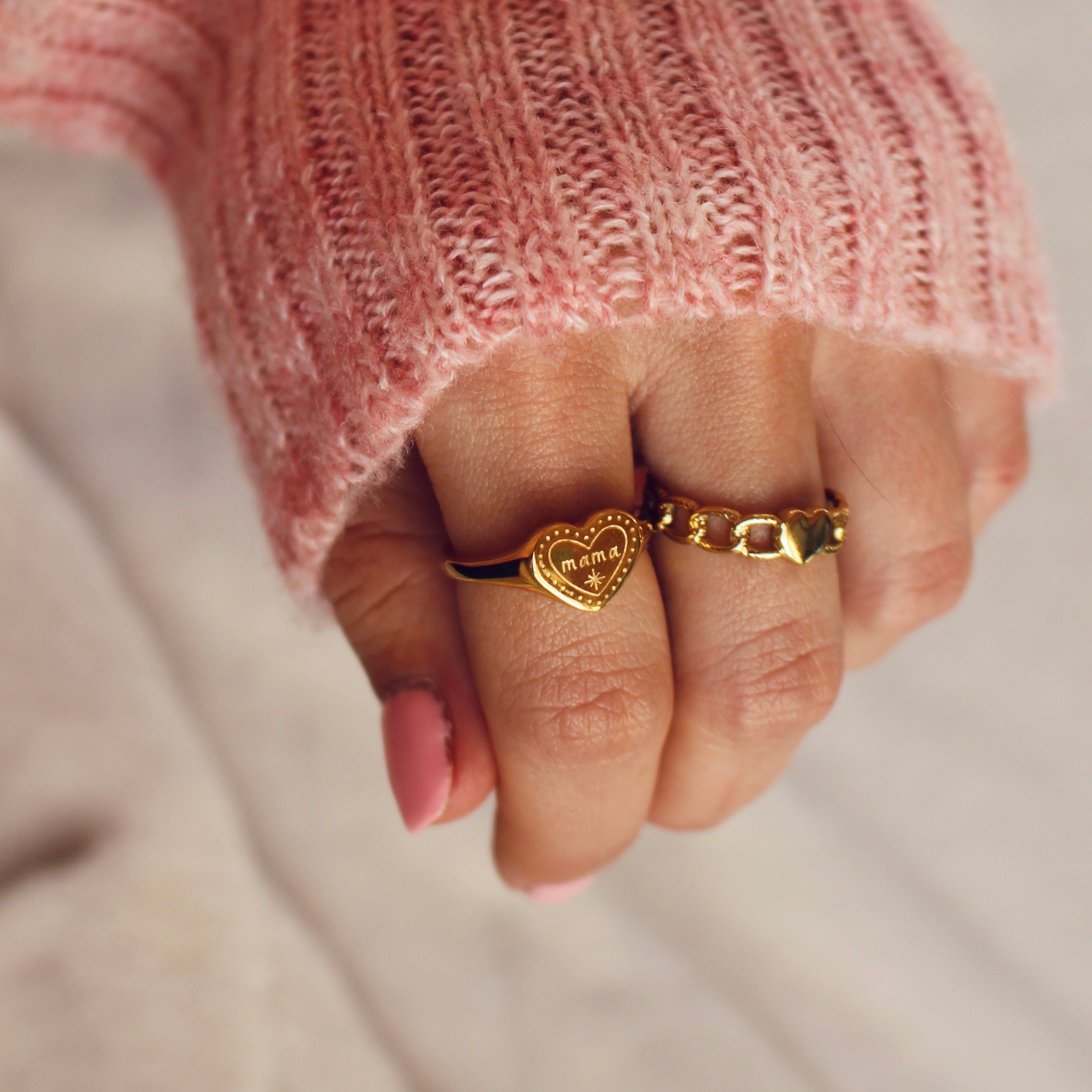 Look Bague MAMA en acier inoxydable r par créatival