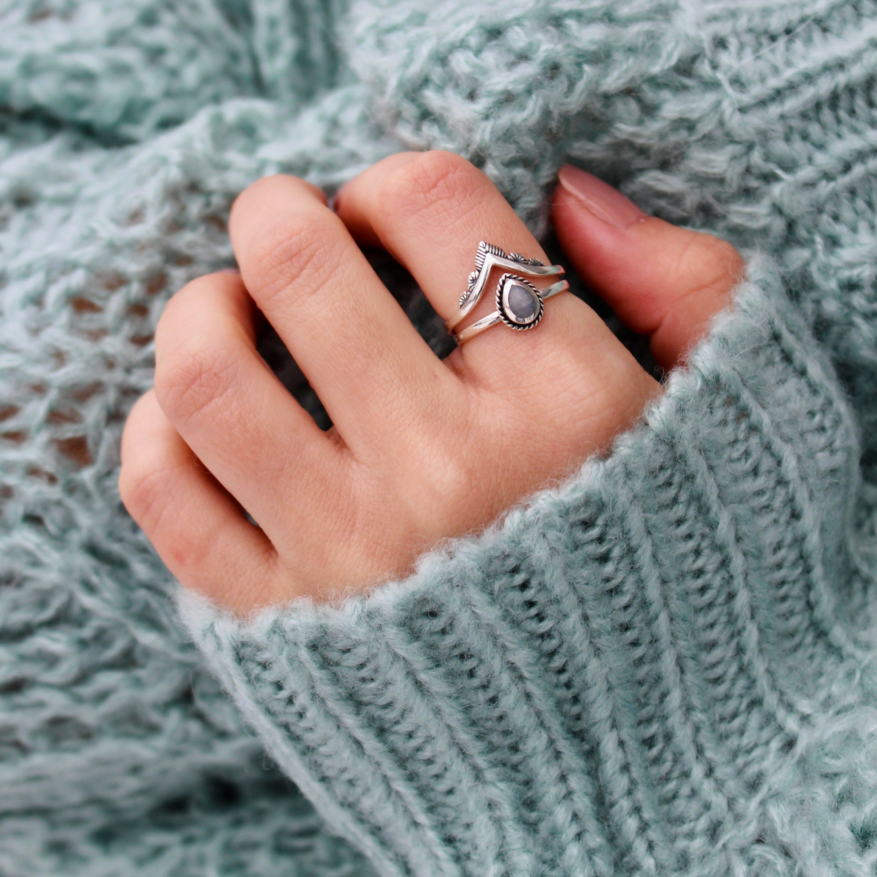 Bague Cleo en argent sterling 925 par créatival