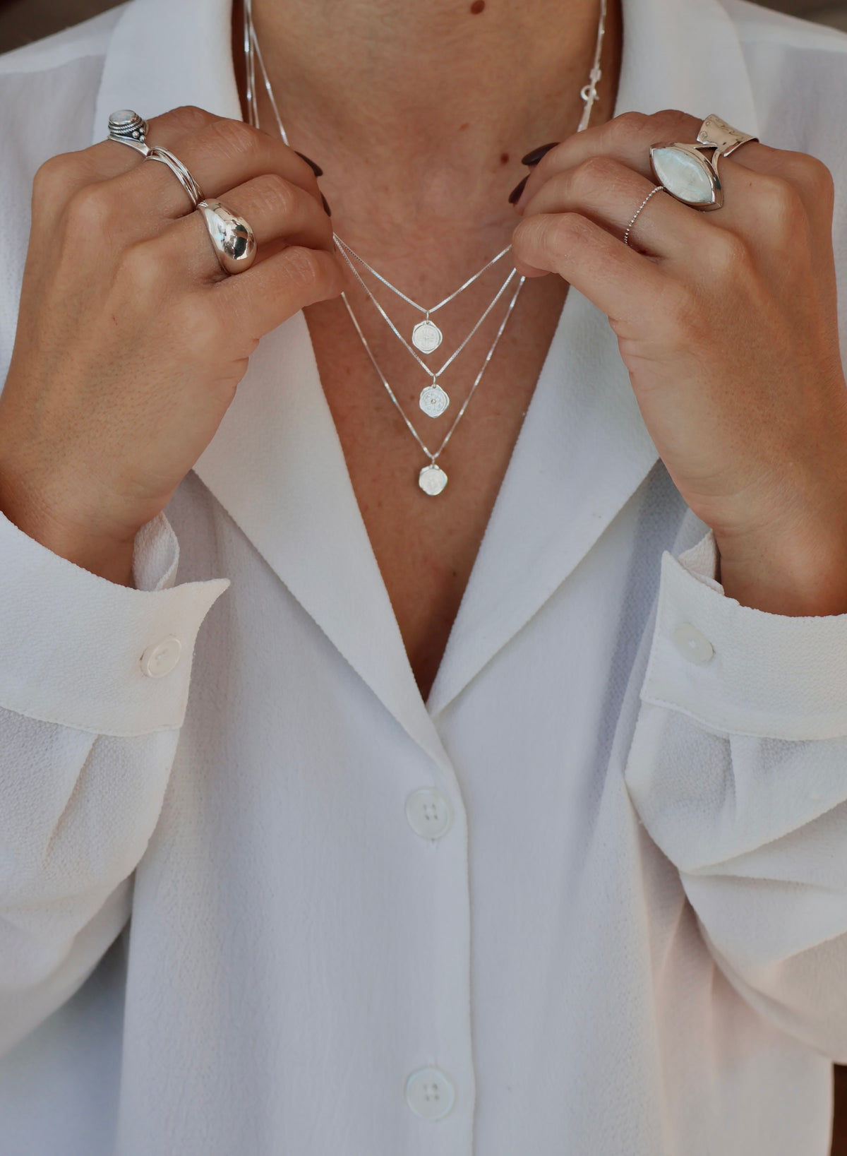 Colliers en argent sterling