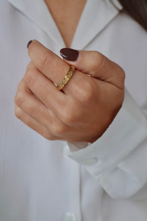 Coeurette bague anti-stress or