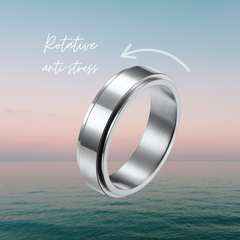 Sérénité - Bague de méditation argent