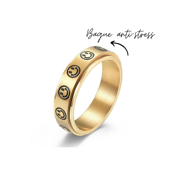 Mimi Smiley - Bague de méditation or