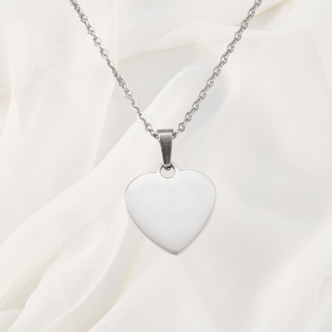 Collier cœur argent