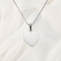 Collier cœur argent