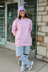 Crewneck Oversize C'est Mimi - Rose