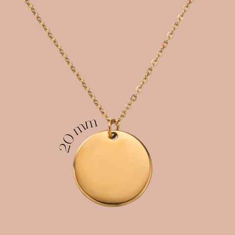 Collier médaillon 20mm