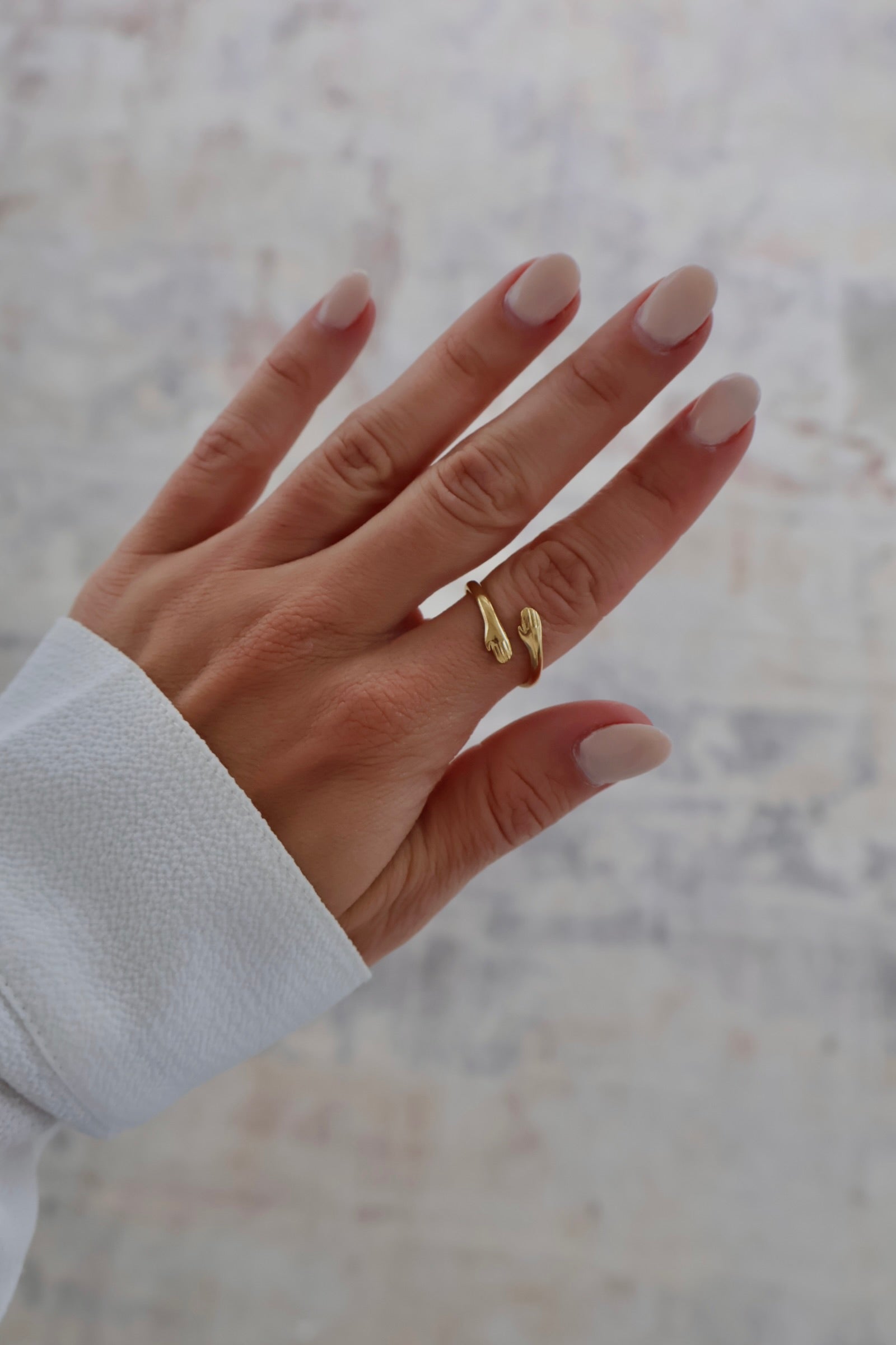 Bague câlin or (ajustable)