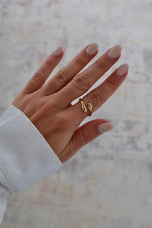 Bague câlin or (ajustable)