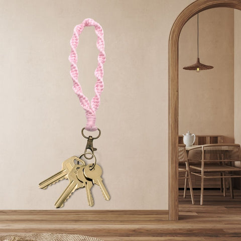 Porte-clé/bracelet rose