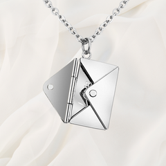 Collier lettre anonyme argent