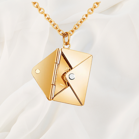 Collier lettre anonyme or