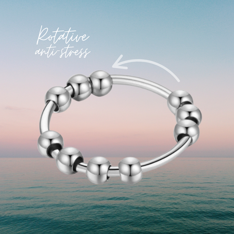 Bola-Bague de méditation argent