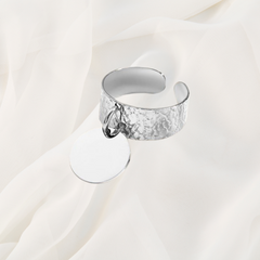 Bague martelée argent