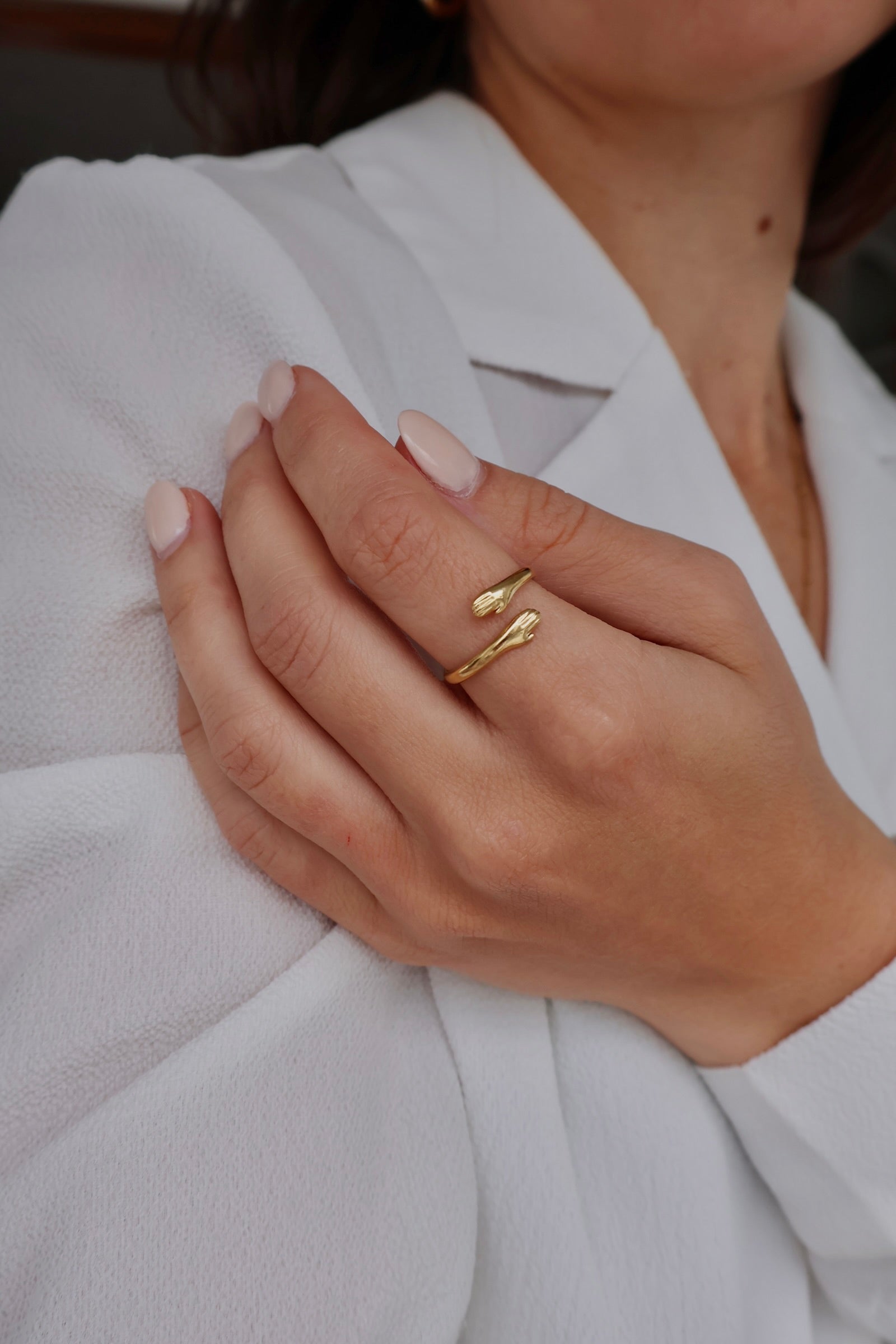 Bague câlin or (ajustable)