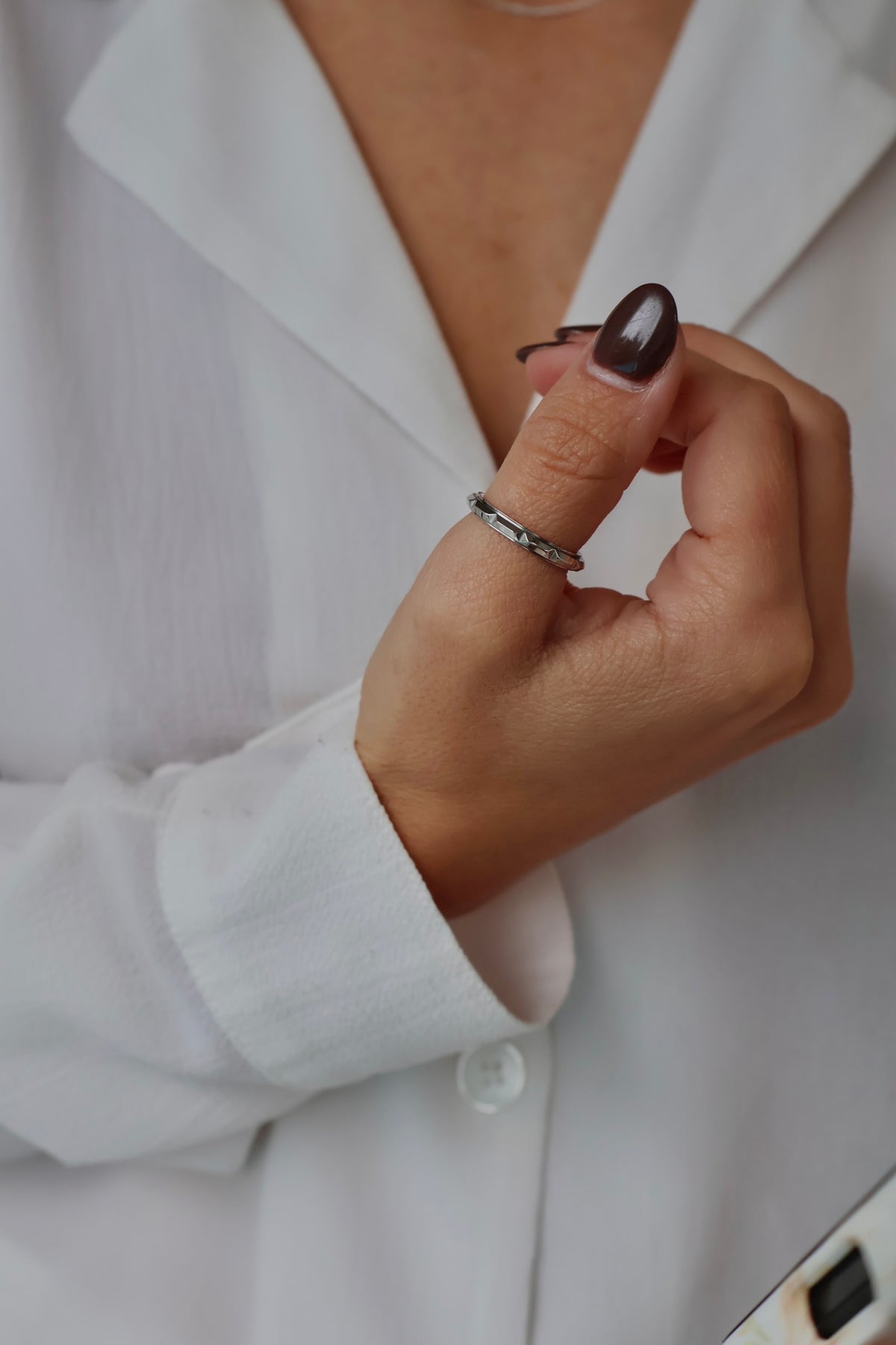 Losy bague anti-stress argent