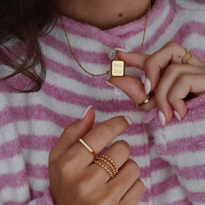 Collier or Iconique (gravure gratuite de ton choix)