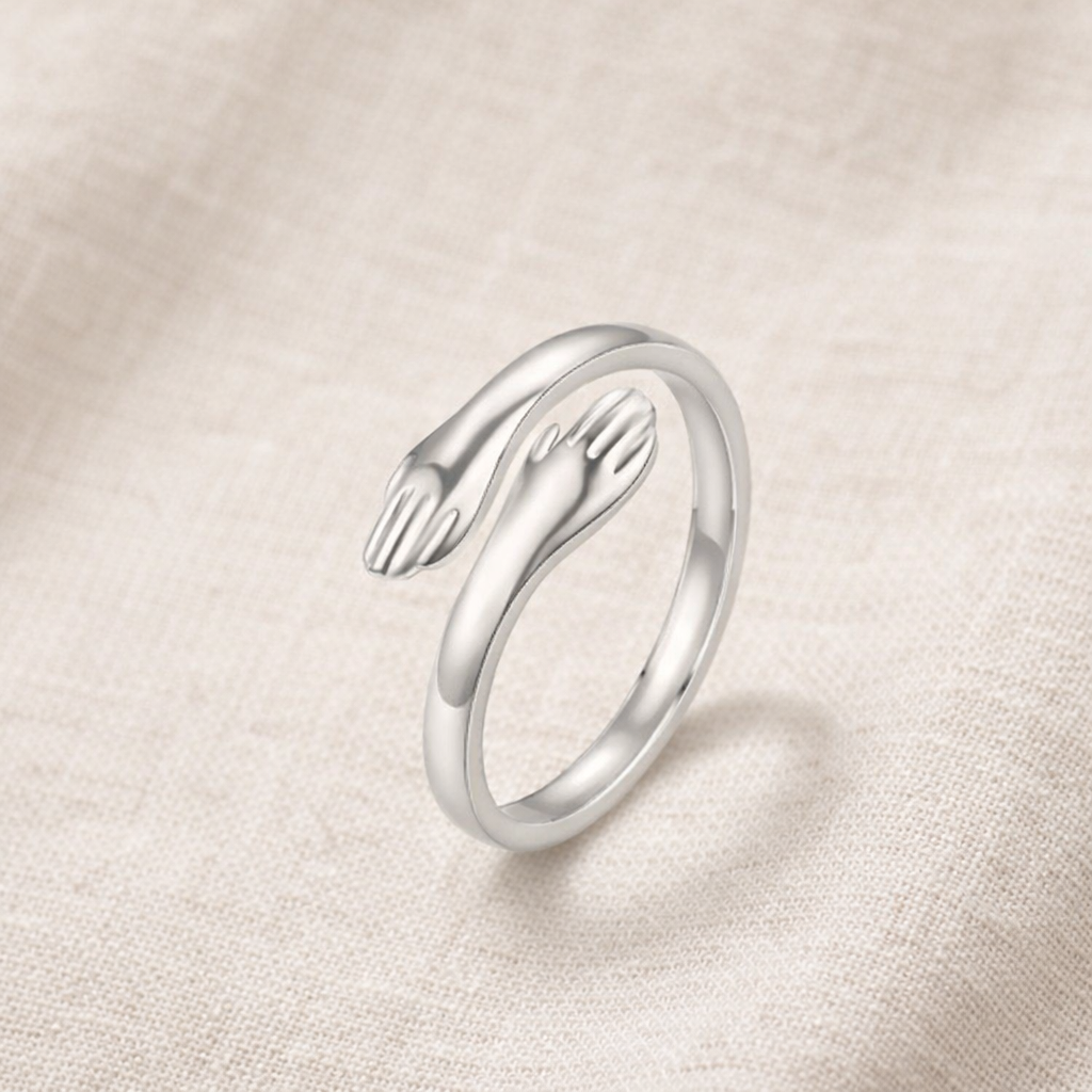 Bague câlin argent (ajustable)